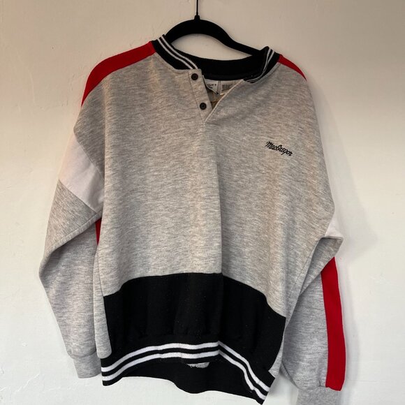 Macgregor Red Black and Grey Vintage Sweatshirt L - Picture 2 of 3